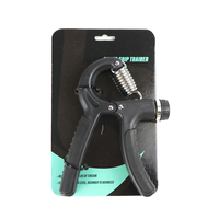 Fortalecedor de Agarre de Mano con Resistencia Ajustable, Contador Mecánico, Entrenador de Dedos, Antebrazo y Brazo, Portátil, para Gimnasio en Casa, Fitness y Atletas