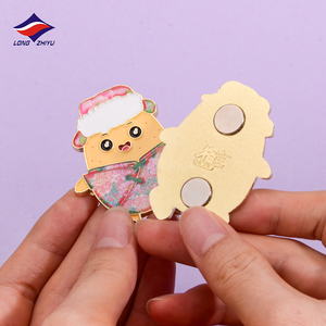 Longzhiyu 18 Năm Nhà Máy Tùy Chỉnh Phim Hoạt Hình Kim Loại Tủ Lạnh Nam Châm Doanh Nghiệp Logo Kẽm Hợp Kim Tủ Lạnh Nam Châm - Product Image 5