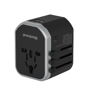 Wontravel Bộ Chuyển Đổi Du Lịch Điện Quốc Tế Thông Dụng USB Type C Kép Bộ Chuyển Đổi Phích Cắm Du Lịch Châu Âu Chuyển Đổi <span class=keywords><strong>4</strong></span> Trong <span class=keywords><strong>1</strong></span> - Product Image 3