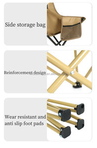 MISTER JIGGING al aire libre ultraligero portátil plegable Luna Camping silla senderismo viajar pesca - Product Image 4