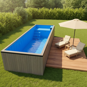 USA phổ biến 20fft 40ft Container vận chuyển hồ bơi với cửa sổ kính Spa Hệ thống lọc giá cả cạnh tranh cho các cửa hàng - Product Image 3