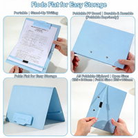 Porte-documents pliable A4, bloc-notes portable pour étudiants, porte-documents de bureau personnalisable