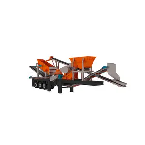 Máquina trituradora de pedra de ferro para mineração, triturador de cone Symons, planta de trituração com capacidade de 50 tph, triturador móvel de cone