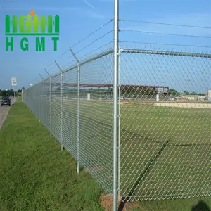 Customized Cyclone Wire Fence Diamond Wire Mesh Netting Panel Galvanized Industry Chain Link Fence