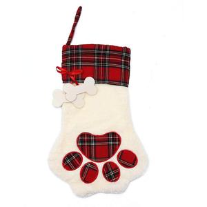 Chaussettes de Noël en tricot de qualité supérieure en gros, chaussettes de Noël personnalisées pour animaux de compagnie, chaussettes de Noël en tricot torsadé pour chiens - Product Image 2