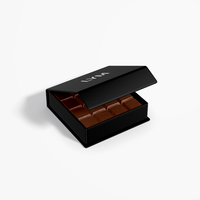 Boîtes cadeaux rigides magnétiques en papier texturé de qualité supérieure personnalisées avec gaufrage et laminage mat pour chocolats faits à la main