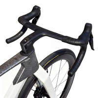 Verstecktes Kabel-Scheibenbremsen-System für Rennräder und Gravelbikes, Carbonfaser-Rennrad mit 21 Gängen, Doppel-V-Bremse, Standardpedale aus Stahl