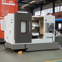 Tour CNC WOJIE TCK66A certifié CE à banc incliné à 45 degrés pour le tournage