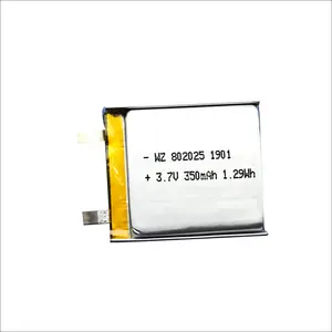 Литий-ионный полимерный аккумулятор для мини-динамиков и гарнитуры, 852025, 3,7 в, 320 мАч, 350 мАч, Прямая поставка от производителя