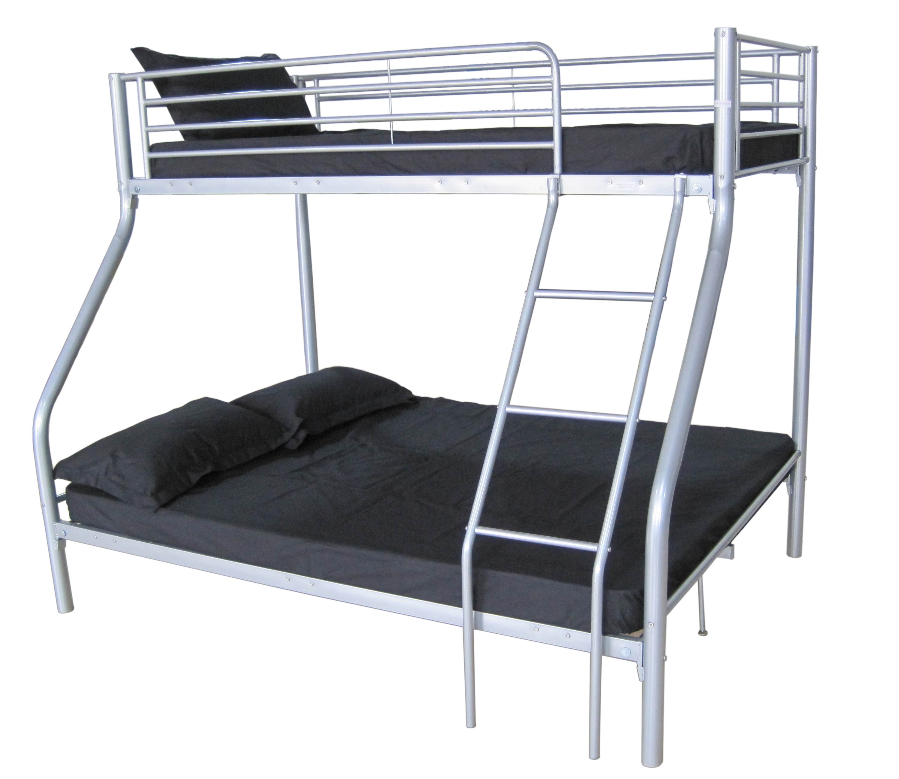 Cama de coelho dupla tripla infantil, armação de metal para cama