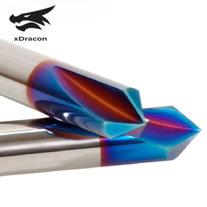 XDracon 2/3/4 Flute <strong>Chamfer</strong> End <strong>Mill</strong> 30 <strong>45</strong> 60 90 120 <strong>Degree</strong> Carbide CNC Milling Cutter for CNC Tool - Product Image 2