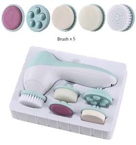 Brosse nettoyante électrique pour le visage HQ Mixed Proc 5 en 1, massage facial, soin de la peau, brosse nettoyante pour le visage, machine de nettoyage du visage à domicile, bricolage - Product Image 6