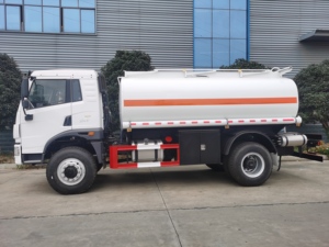 Meilleur prix Foton FAW 4x2 6x4 8x4 Acier Aluminium Camion-citerne de carburant 5CBM 10CBM 15CBM Capacité Camion-citerne de carburant de moteur diesel - Product Image 3