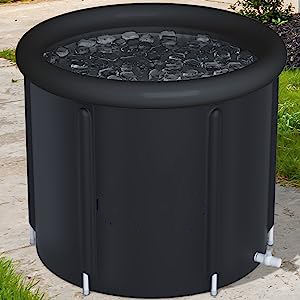 Material de 5 capas Durable Nylon PVC Capa de aislamiento portátil Inflable Deportes Recuperación Bañera de hielo Bañera plegable para adultos - Product Image 3