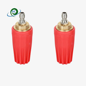 Nuevo CS 350 Bar 5000 PSI Boquilla Turbo roja de latón de alta presión 360 Boquilla de limpieza de superficie giratoria para lavadora a presión - Product Image 5