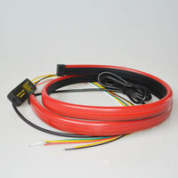 Éclairage LED flexible supplémentaire DRL, feu stop rouge multi-modes et feu arrière d'avertissement, bande de signalisation universelle pour voiture