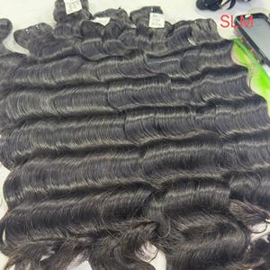 Ciocche di <span class=keywords><strong>Capelli</strong></span> Umani Birmani Ricci <span class=keywords><strong>Naturali</strong></span> Allineati alla Cuticola, Estensioni di <span class=keywords><strong>Capelli</strong></span> Ondulati <span class=keywords><strong>Naturali</strong></span> Cambogiani per Donne di Colore - Product Image 3