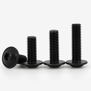 Alta qualità <span class=keywords><strong>M4</strong></span> 12/16/20/25MM 316 nero acciaio inossidabile tipo L <span class=keywords><strong>vite</strong></span> a testa tonda con testa esagonale con rondella - Product Image 1