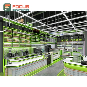 Vitrine à café intégrée avec façade en verre, étagère à grains, noir mat, vitrine de café - Product Image 6