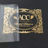 Etiquetas Metálicas 3D Personalizadas para Vasos de Vidrio, Resistentes al Agua, con Logotipo en Relieve, Calcomanías Metálicas Doradas