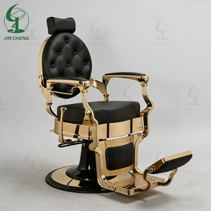 เก้าอี้ตัด<span class=keywords><strong>ผม</strong></span>ชายแบบเอนได้สไ<span class=keywords><strong>ต</strong></span>ล์เรโทร ราคาขายส่ง และเก้าอี้<span class=keywords><strong>ต</strong></span>ัด<span class=keywords><strong>ผม</strong></span>สีดำทันสมัยคุณภาพสูงยี่ห้อจินเฉิงสีทอง 1 ชุด - Product Image 1