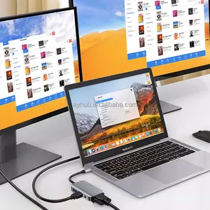 Expandir as Interfaces de Computador 7 em 1 Estação de Acoplamento Utilizável Hub USB3.0