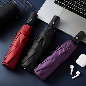 Parapluies promotionnels personnalisés avec logo, coupe-vent, anti-UV, mini parapluies de poche pliables en 3 sections, parapluies automatiques pour la pluie - Product Image 3