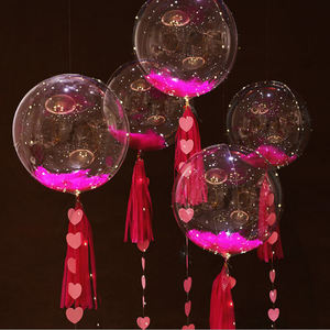 Décoration de scène de mariage, ballons en latex à confettis volants à l'hélium BOBO or et argent, décoration de scène d'anniversaire - Product Image 5