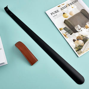 Wholesale 38cm Lazy <b>Long</b> <b>Handled</b> Black Style Wood <b>Shoe</b> <b>Horn</b> Hotel Shoehorn - Product Image 4