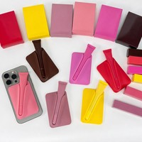Support de téléphone en silicone pour rouge à lèvres, support de baume à lèvres, accessoires pour téléphones portables, cadeaux, étui magnétique à clipser pour rouge à lèvres