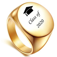 Customize Friendship Jewelry Wholesale Men der Stainless Steel Blank Ring Can Be Engraved