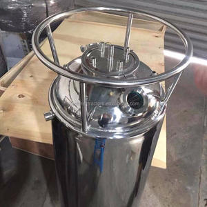 Réservoir de solvant à double enveloppe personnalisé avec bobine de condenseur, tube plongeant pour extracteur en boucle fermée - Product Image 6