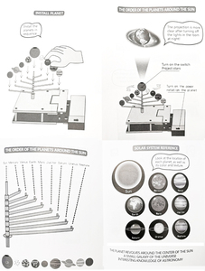 Bambini di apprendimento 3D modello rotante pianeti del sistema solare stelo giocattoli educativi - Product Image 4