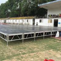 Scène de concert portable en alliage d'aluminium assemblée 4x8 pieds pour mariages, fêtes, spectacles et événements
