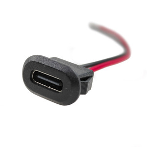 USB-C 2/4/5pin cao hiện tại CC nhanh sạc ổ cắm với ph2.0 Nut Snap khóa tấm Type-C Nữ kết nối không thấm nước jack - Product Image 5