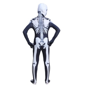 Disfraz de Halloween de Esqueleto de Broma, Mono de Cosplay de Terror, <span class=keywords><strong>Juego</strong></span> de Disfraces de Seda para Hombre, Disfraz de Fiesta para Padres e Hijos - Product Image 4