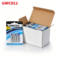 Batería Seca de Zinc-Carbón GMCELL 1.5V R03P AAA No.7 de Alta Resistencia para Juguetes, Linternas y Electrodomésticos, 2160 Piezas/Caja