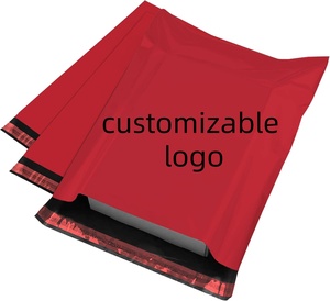 Bolsas de Envío de Polietileno Ecológicas e Impermeables, Autosellables, para Paquetería y Envíos Rojos - Product Image 1