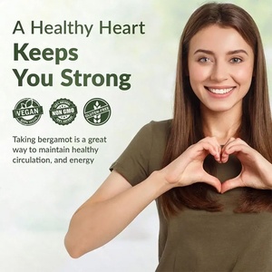 Complément alimentaire à base de plantes pour le soutien cardiaque et immunitaire des adultes, l'agrandissement de la vitalité et la gestion de l'énergie, 60 capsules végétaliennes pures à la bergamote citrique - Product Image 2