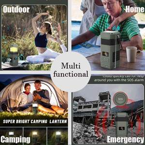 585 Portable Multimedia <b>Radio</b> DAB NOAA AM FM SOS Emergency Solar Weather Signal Dynamo <b>Hand</b> Crank LED Light Antenna BT Speakers - Product Image 4