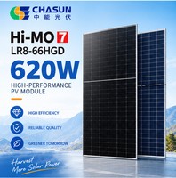 Panneau solaire LONGi LR8-66HGD-620M 620W Hi-MO 7 à 23,0 % d'efficacité, bifacial, double vitrage, HPDC, module photovoltaïque haute puissance pour les utilités