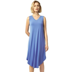 Camisón de Bambú Personalizado, Suave y Cómodo para Mujer, Manga Corta, Cuello en V, Vestido de Dormir Personalizado para Mujer, Vestido de Dormir para Señoritas - Product Image 1