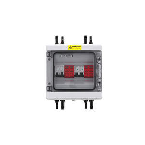 Boîtier combinateur photovoltaïque DC 8 voies, 2 entrées et 2 sorties, boîtier de distribution étanche, kit, avec couvercle transparent - Product Image 1
