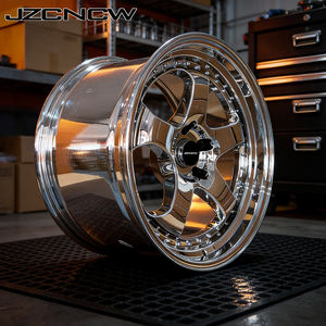 JZCNCW New 2-piece 18inch 40mm Chrome Forged Aluminum Alloy Wheels 5x114.3mm CB73.1mm FA1 FB2 E210 <b>Passenger</b> Car - Product Image 1
