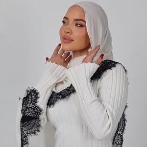 Hiyab Modal de Encaje, Suave, Ligero, Transpirable, de Rayón con Gorro, Diseño Más Reciente, Marca <span class=keywords><strong>Klay</strong></span> - Product Image 1