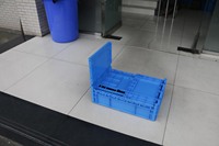 NEXARA Best Seller PP 600*400*450mm Pliable Série Caisse Solide Conception Empilable Pliable Caisse en Plastique pour Entrepôt