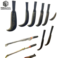Couteau de bûcheron forgé antirouille pour l'extérieur, faucille de débroussaillage, couteau de découpe et de pliage en bambou de style ancien