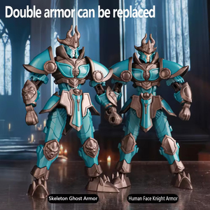 Modèle de <span class=keywords><strong>jouet</strong></span> à assembler Lucky 13 Lich King Knight Robot, <span class=keywords><strong>figurine</strong></span> articulée, boîte en plastique, cadeau pour garçons - Product Image 4