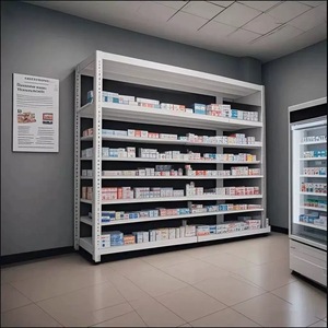 Étagère de rangement en métal blanc, unité d'étagérage d'entrepôt sans boulons, acier 1500x500x1800mm, 100kg par étagère, réglable pour garage, OEM - Product Image 2
