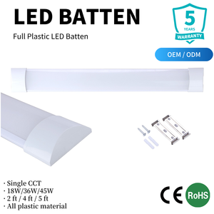 Lámpara LED Ultrafina con Certificación CE RoHS, 2 pies, 4 pies, 5 pies, 18W, 36W, 45W, Plástico, IP20, Lámpara de Purificación, Venta al por Mayor de Fábrica, OEM, ODM - Product Image 1